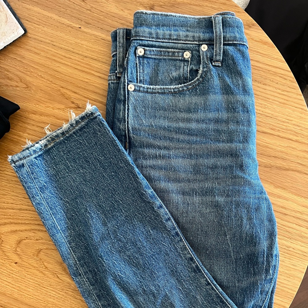 Madewell High Rise Crop Boy Jean